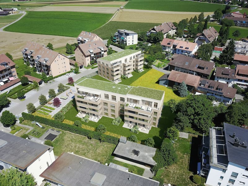 Flugaufnahme Überbauung