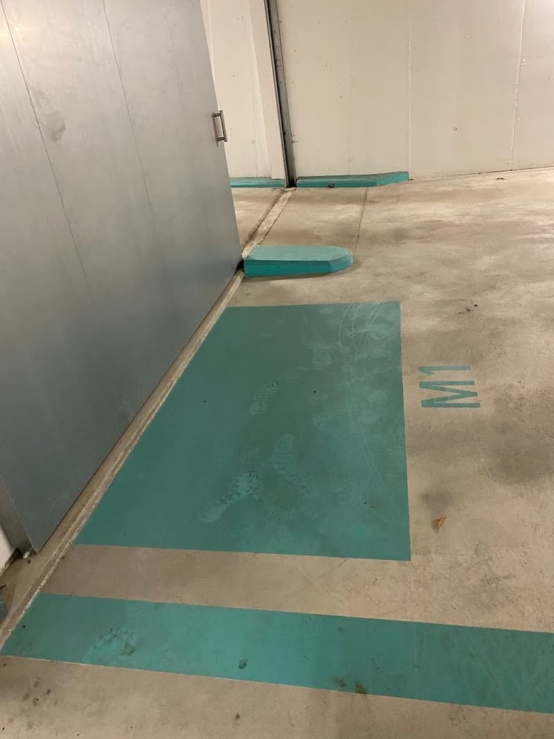 Motorcycle parking spaces in new underground garage (1)