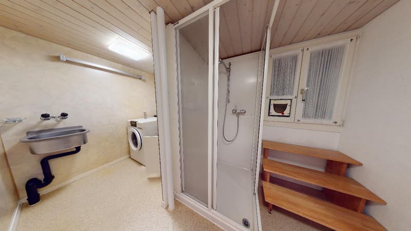 Dusche und Waschraum