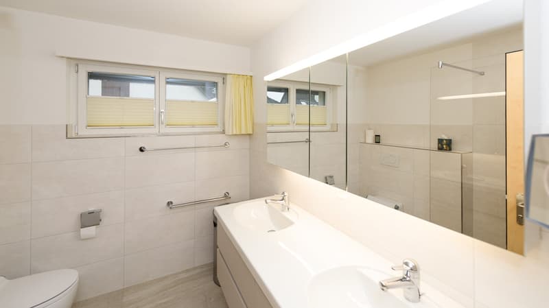 Das neue Badezimmer im Obergeschoss