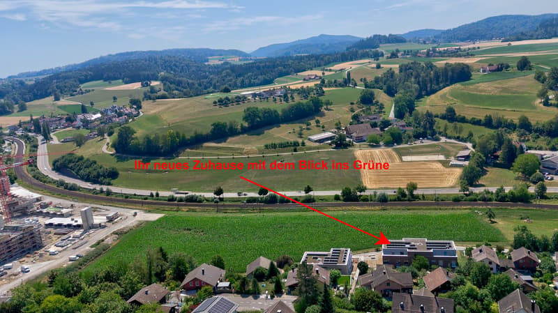 Das Mehrfamilienhaus mit der Wohnung an prominenter Aussichtslage