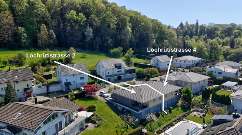 Die beiden Hausteile von Nord-Osten