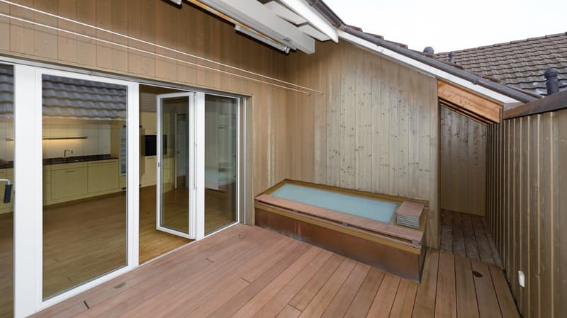 Der "Hof-Balkon" mit viel Privacy