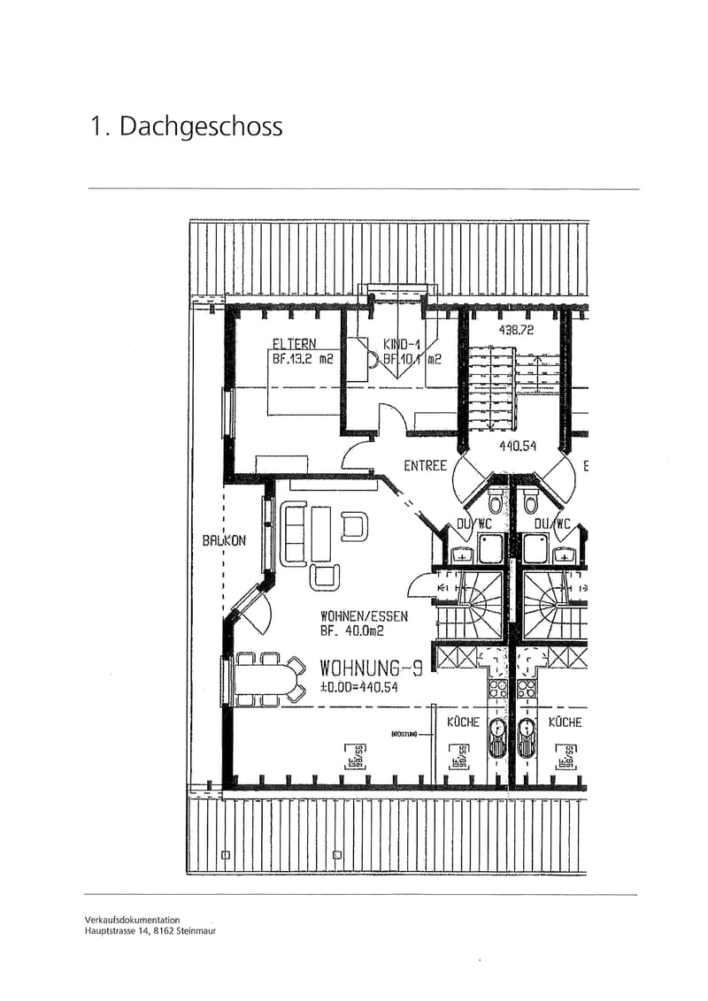 1st floor, living room, kitchen, 2 bedrooms, bathroom, balcony, staircase