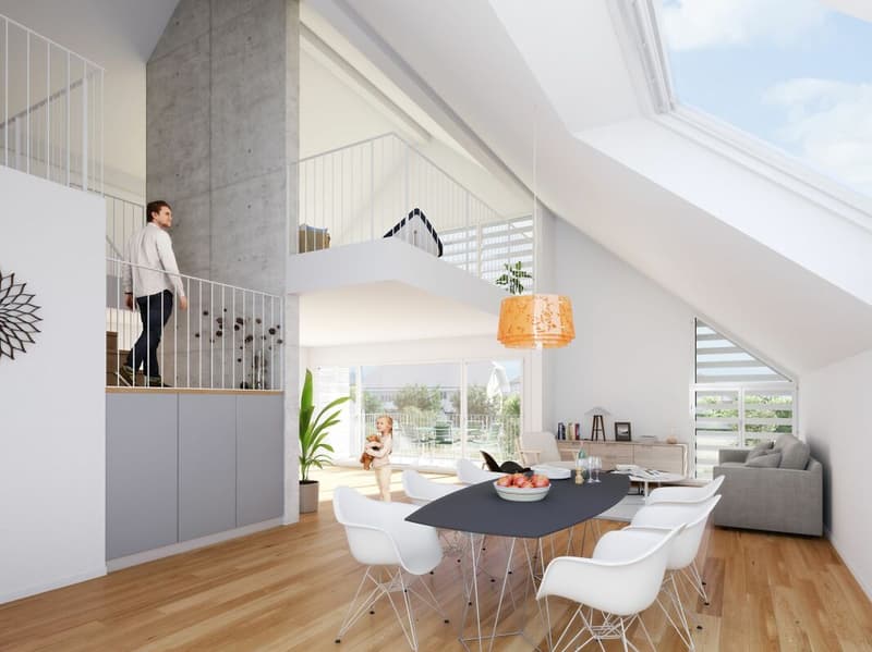 Living and working under one roof in a dreamy 4.5-room attic apartment with a gallery (2)