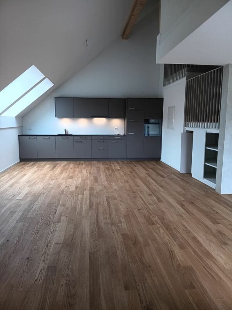 Traumhafte 5.5- Zi- Dachwohnung mit Galerie in der neuen Überbauung "Hübsche Mätteli" an ruhiger und zentraler Lage (1)