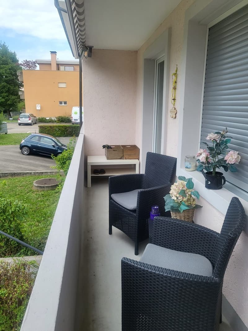 Affascinante appartamento di 3 camere con balcone e uso del giardino Reinach BL (4)