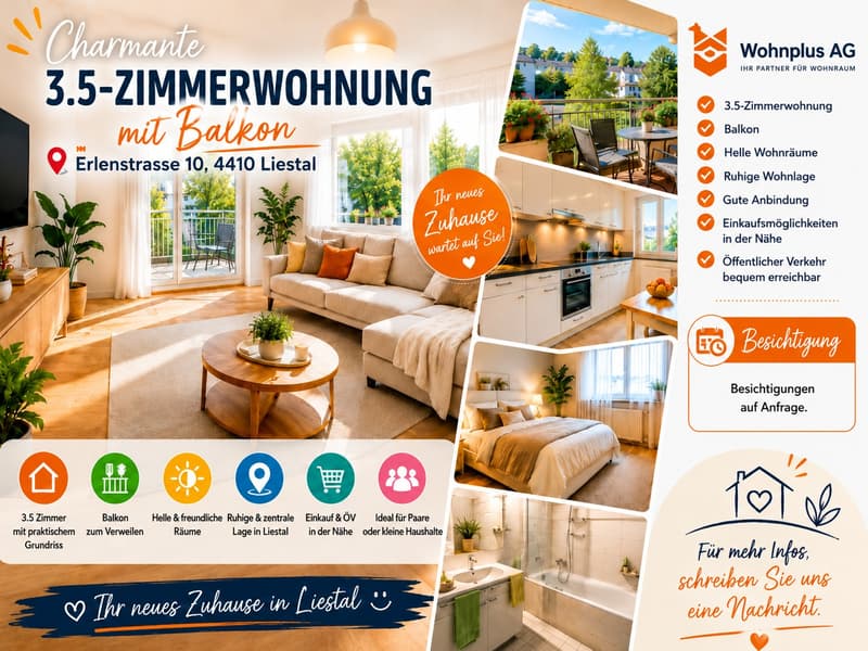 Incantevole appartamento di 3,5 locali - Erlenstrasse 10, 4410-Liestal, Baselland (1)