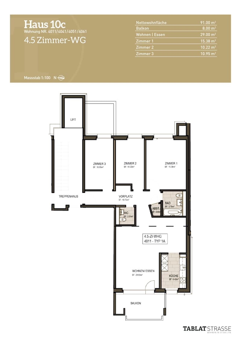 Modern 4.5-room apartment with balcony and evening sun (13)