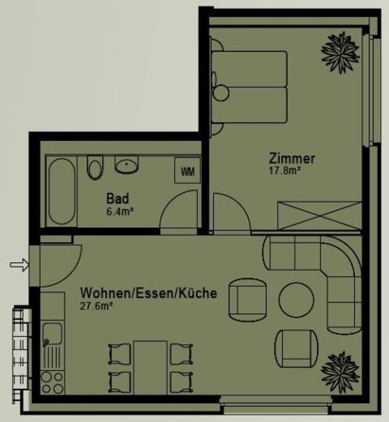 Studio apartment in the Steel Quarter - modern and affordable (3)