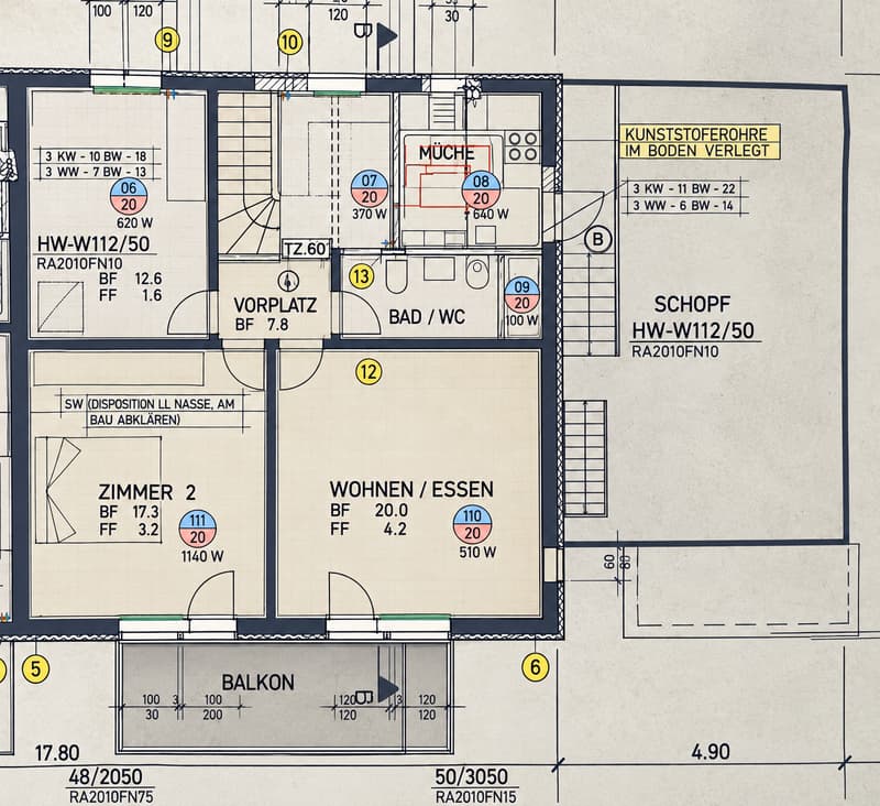 Grosszügige 3-Zimmer-Dachwohnung mit ca. 100 m² und Balkon in Bassersdorf (10)