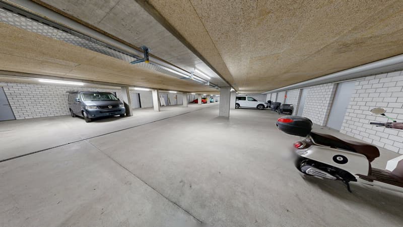 Underground parking space with storage room (1)
