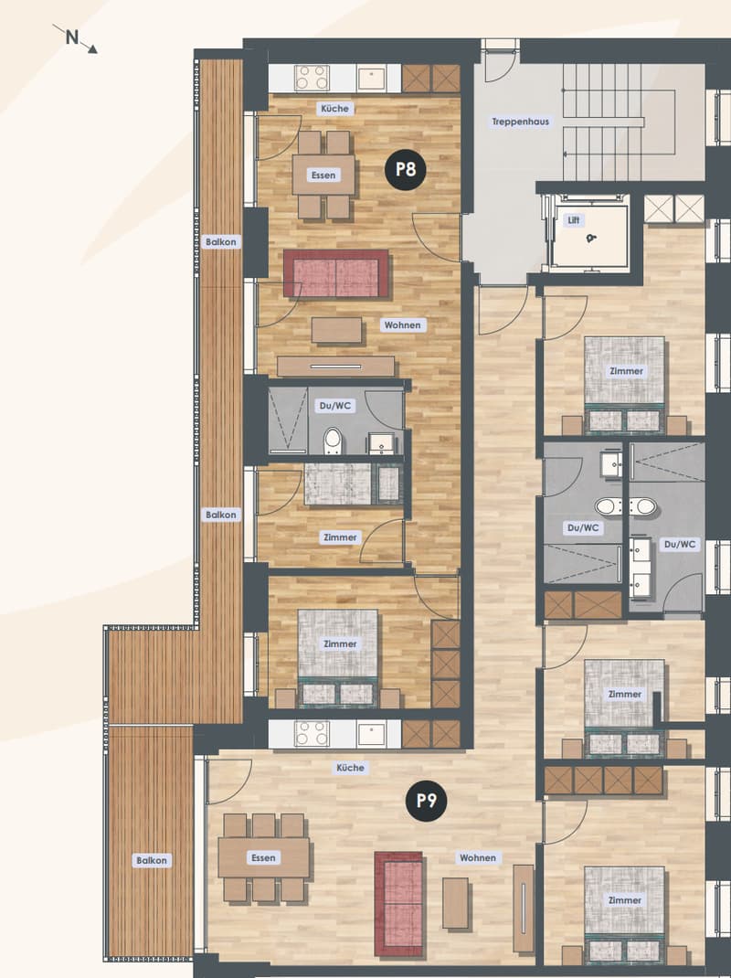 Primavera - 4.5 room apartment South (P5 / P7 / P9) (6)