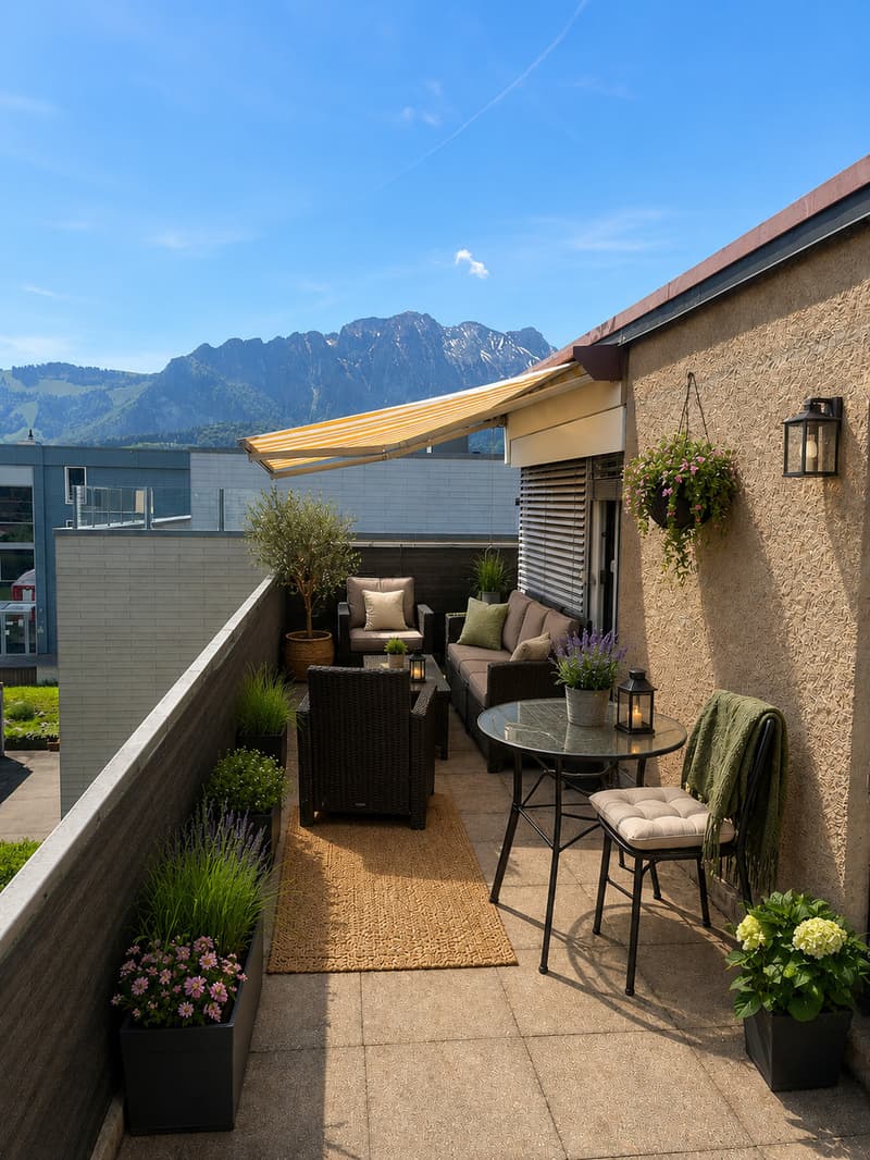 Appartamento in mansarda con vista panoramica a Thun (2)
