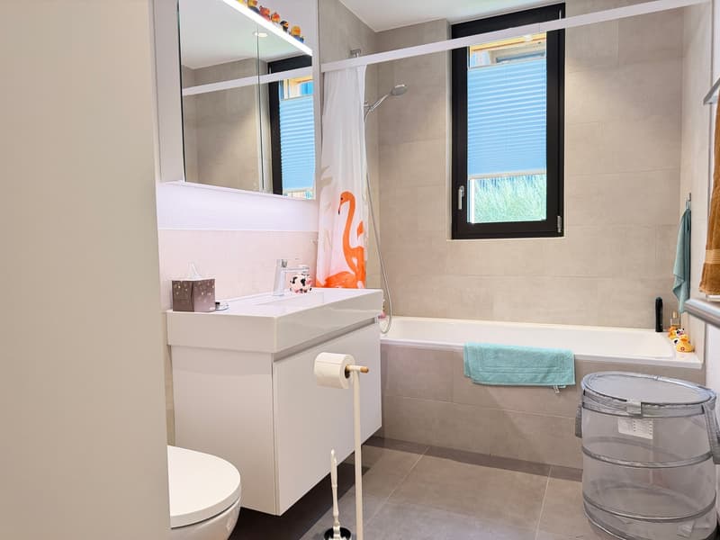 Badezimmer mit Badewanne
