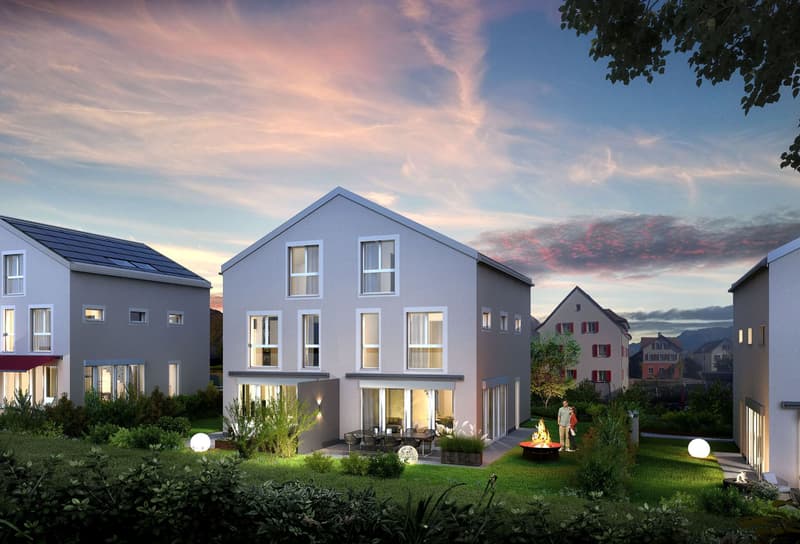 Neubauprojekt Bünte: modernes Doppeleinfamilienhaus in nachhaltiger Bauweise an attraktiver Lage (1)