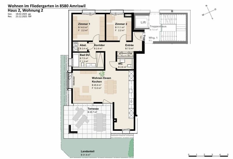 Projet de construction neuve "Fliedergarten" - vie moderne avec style et durabilité - appartement de jardin de haute qualité (4)