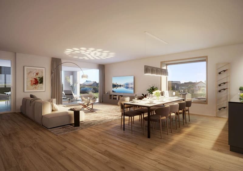 Progetto di costruzione nuova "Fliedergarten" - vita moderna con stile e sostenibilità - maisonette in attico di alta qualità (8)