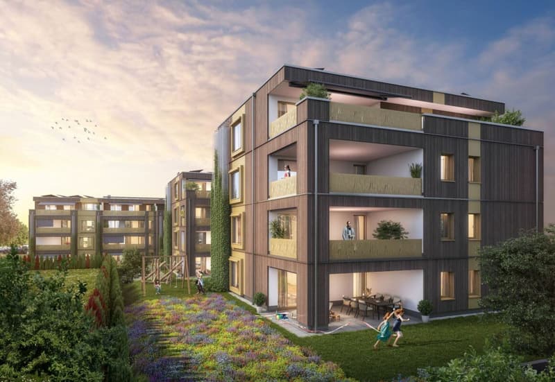 Progetto di costruzione nuova "Fliedergarten" - vita moderna con stile e sostenibilità - maisonette in attico di alta qualità (2)