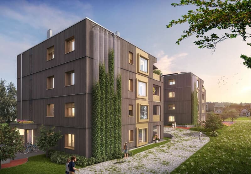 Progetto di costruzione nuova "Fliedergarten" - vita moderna con stile e sostenibilità - maisonetta di giardino di alta qualità (3)
