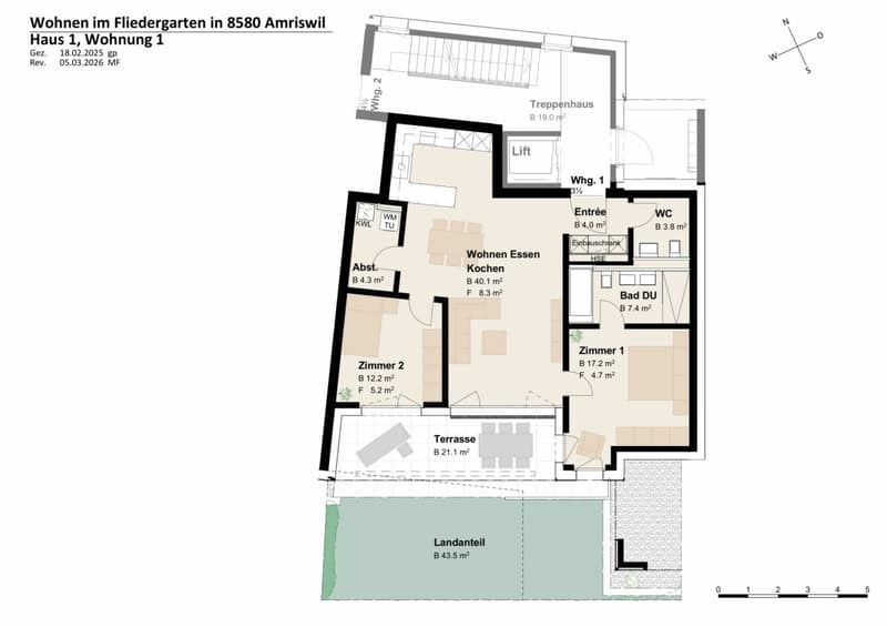 Neubauprojekt «Fliedergarten» - modernes Wohnen mit Stil und Nachhaltigkeit - hochwertige Gartenwohnung (5)