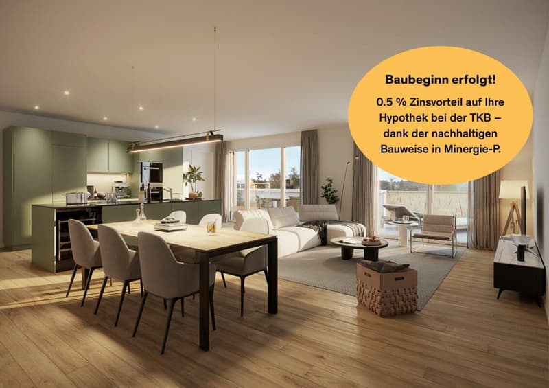 Neubauprojekt «Fliedergarten» - modernes Wohnen mit Stil und Nachhaltigkeit - hochwertige Obergeschosswohnung (1)