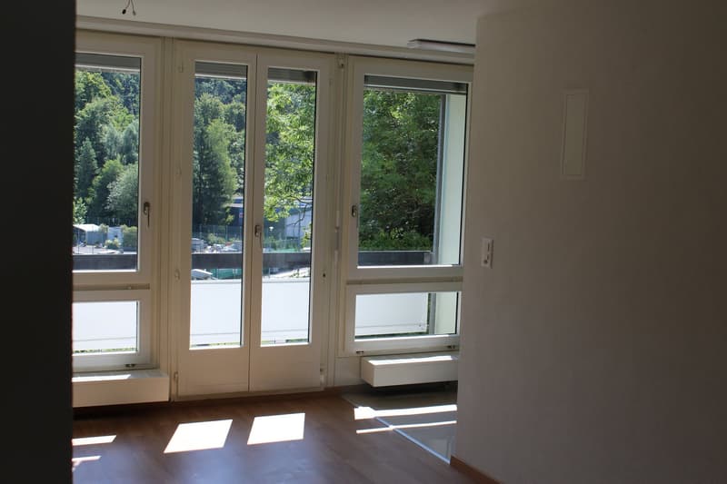Gang mit Balkon, Aussicht