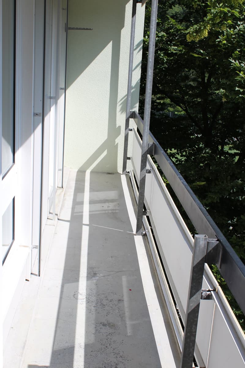 langer Balkon