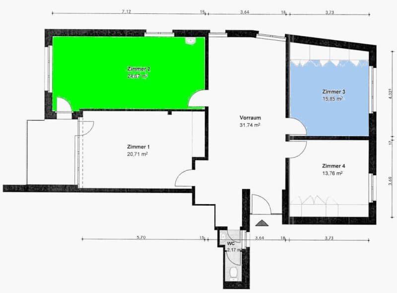 Quietly located office/studio in a beautiful and preferred location (2)