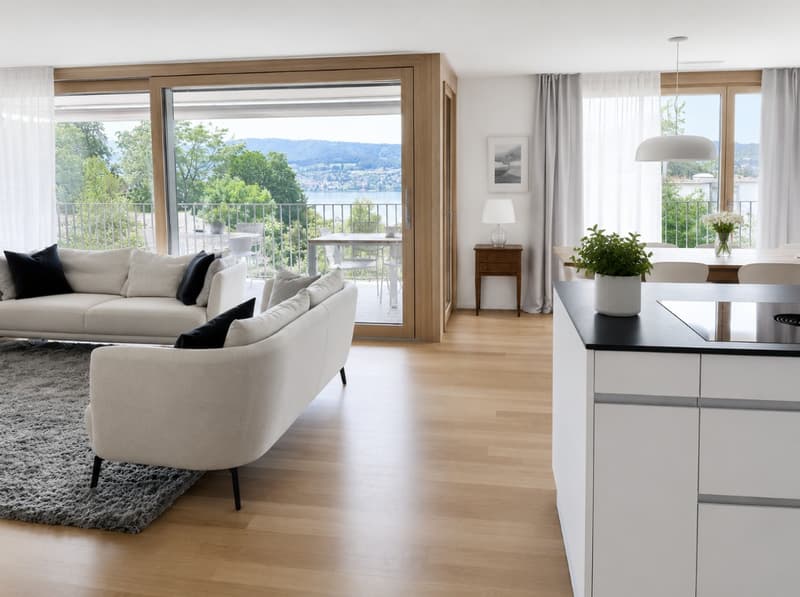 Helle 4.5-Zimmerwohnung mit Seeblick in Küsnacht (3)