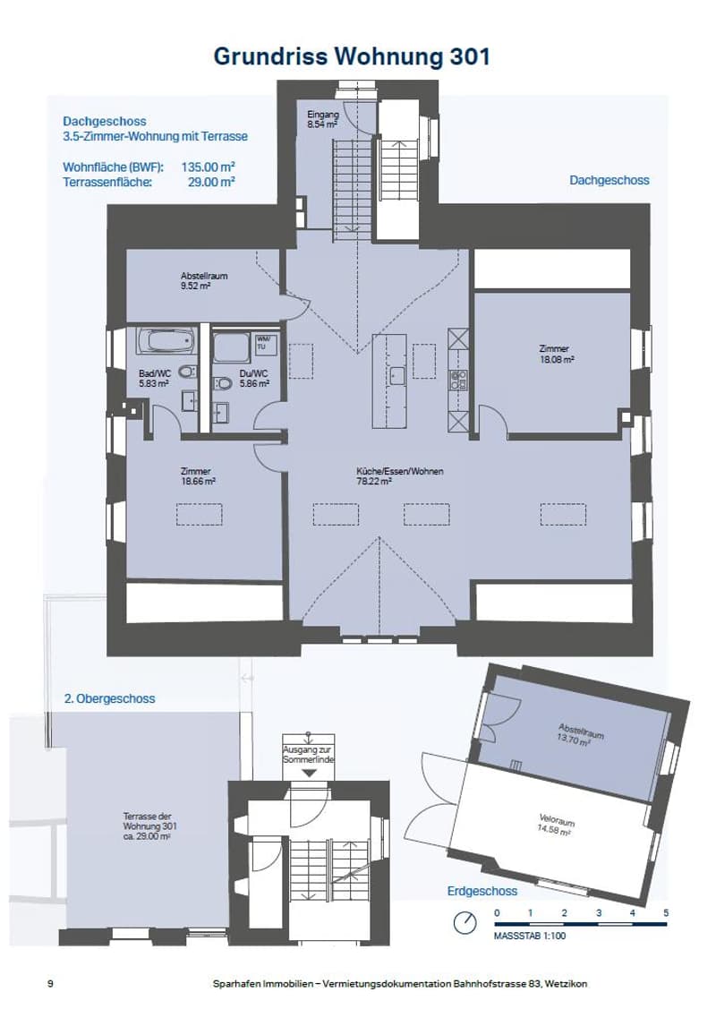 Grosszügige 3.5-Zimmer-Dachwohnung mit historischem Charme (2)