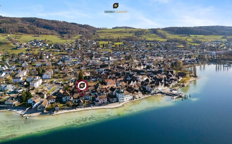 Wohnen mit Weite, in Ruhe leben, den See vor Augen.