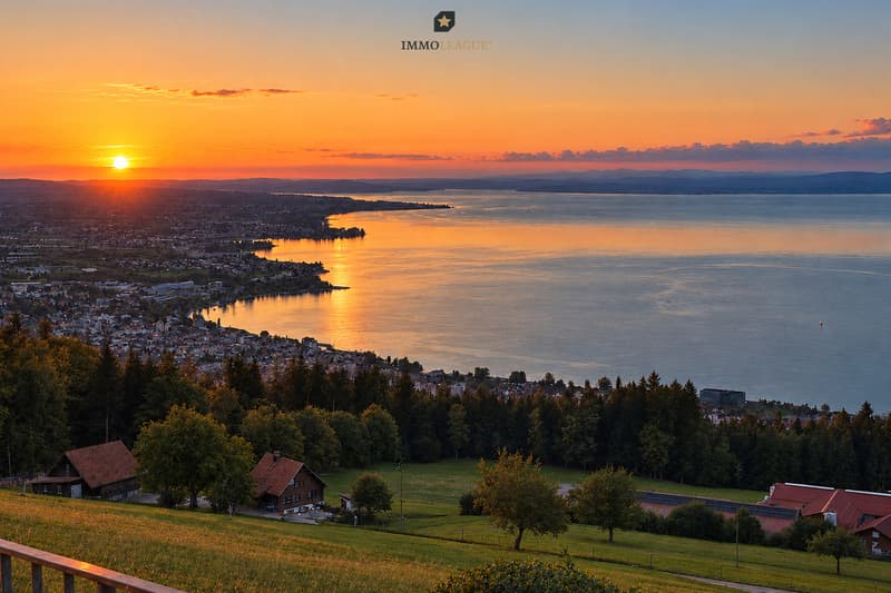 Die traumhafte Aussicht für aussergewöhnliche Feierabendstunden.