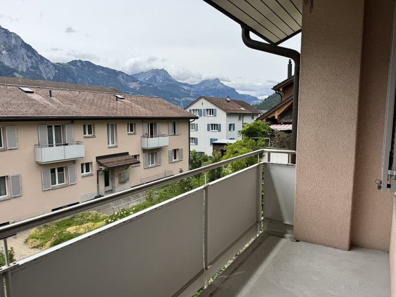Balkon beim Wohnzimmer