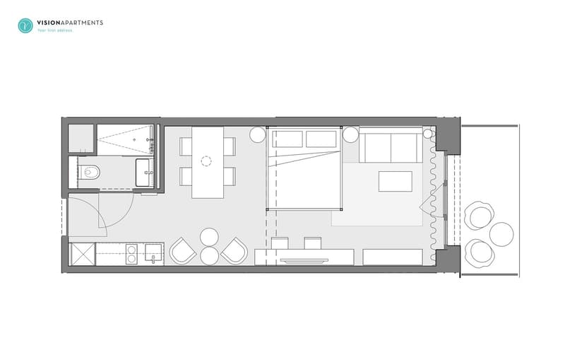 Möbliertes Studio (32 m²) mit direktem Gartenzugang in St. Fiden (6)