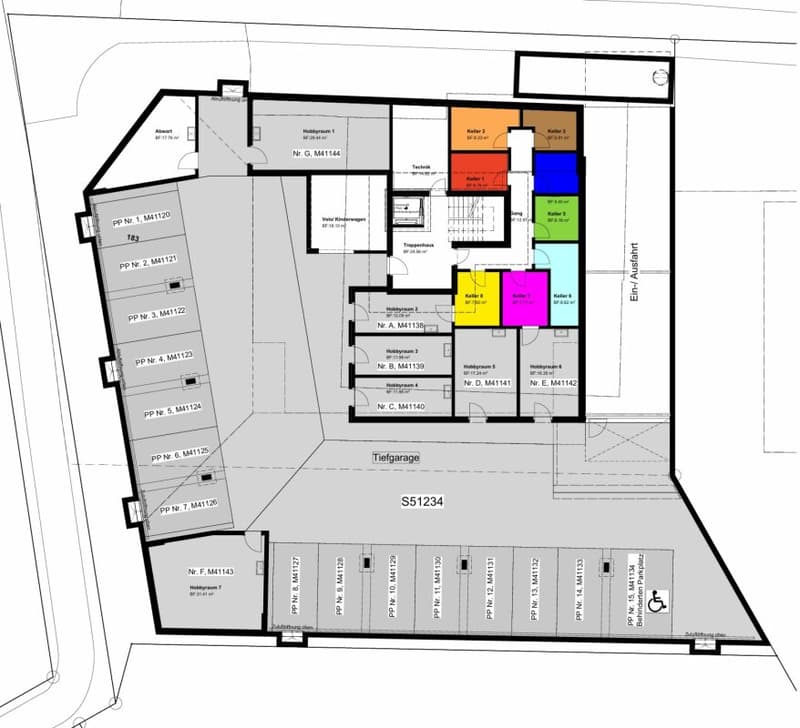 Grundriss Untergeschoss