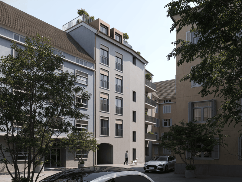 Aussenaussicht Hinterhof