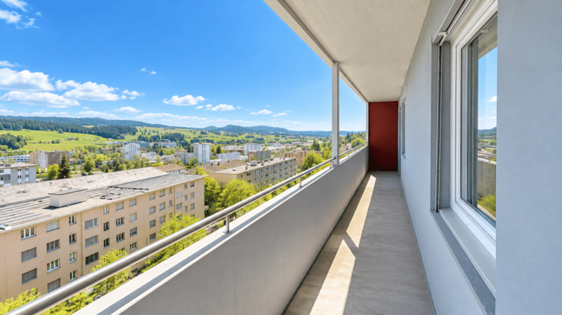 Magnifique 3.0 pièces avec 2 balcons, dont un très spacieux, et vue panoramique (8)
