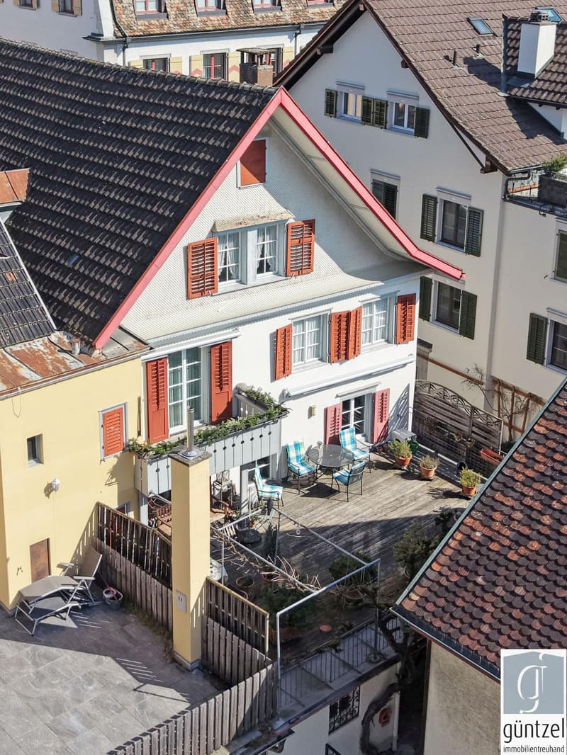 Terrasse und Balkon in Richtung Süden