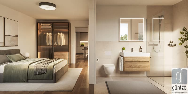 Helle, freundliche Räume mit klarer Architektur