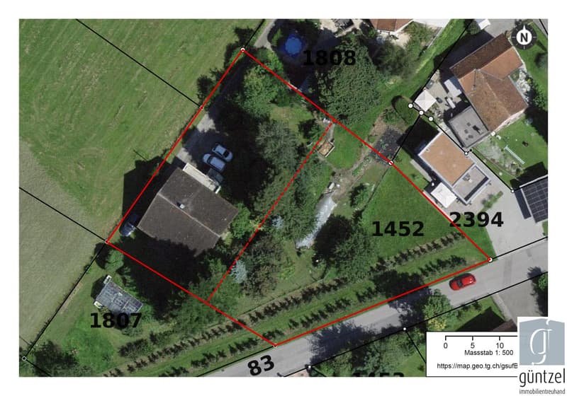 ca. 1080 m² Bauland in Freidorf