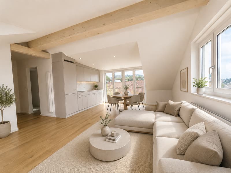Première location – Appartement penthouse exclusif dans un endroit ensoleillé et central à Schmerikon (1)