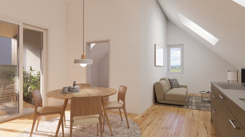 2.5-Room Attic Apartment in Opfershofen TG (4)