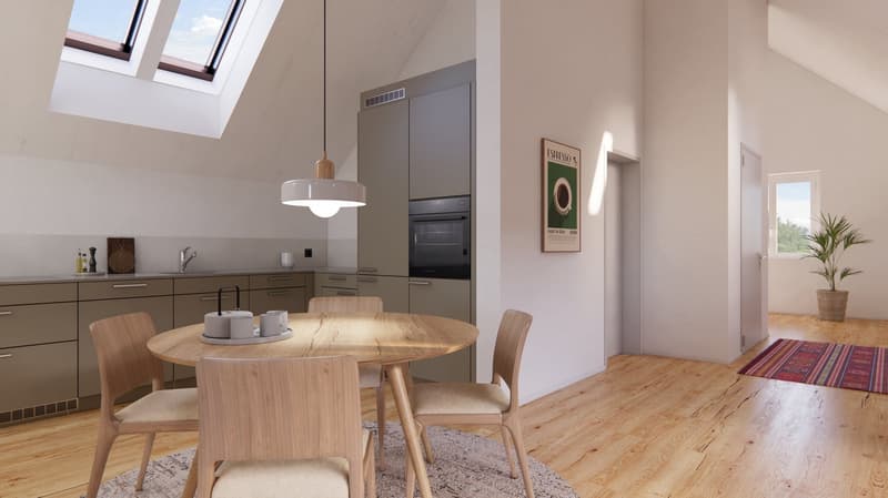 2.5-Room Attic Apartment in Opfershofen TG (1)