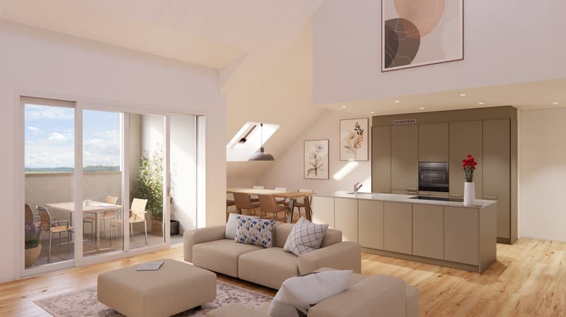 5.5-Room Attic Apartment in Opfershofen TG (1)