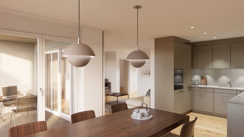Appartement Jardin de 4,5 Pièces dans un Nouveau Bâtiment à Opfershofen TG (1)