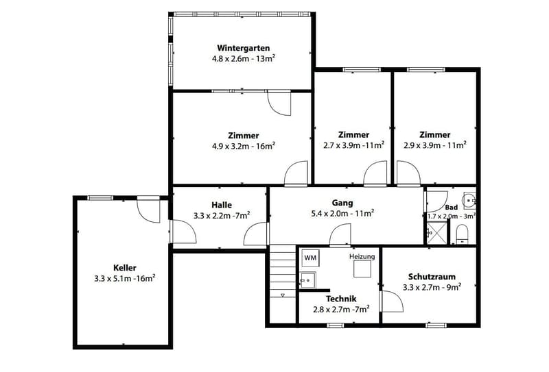 Attractive 5½-room single-family house with garage and beautiful mountain view (13)