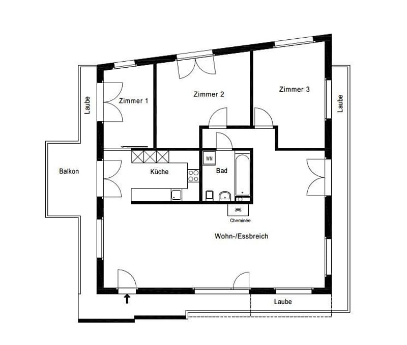 Helle 4½-Zimmerwohnung mit schöner Aussicht auf den Rhein - Bankgeprüft (13)