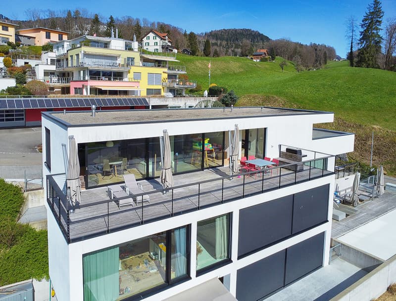 2.5-Zimmer Attika-Maisonette mit grosser Terrasse: Stilvoll Wohnen mit Weitsicht und modernem Komfort. (1)