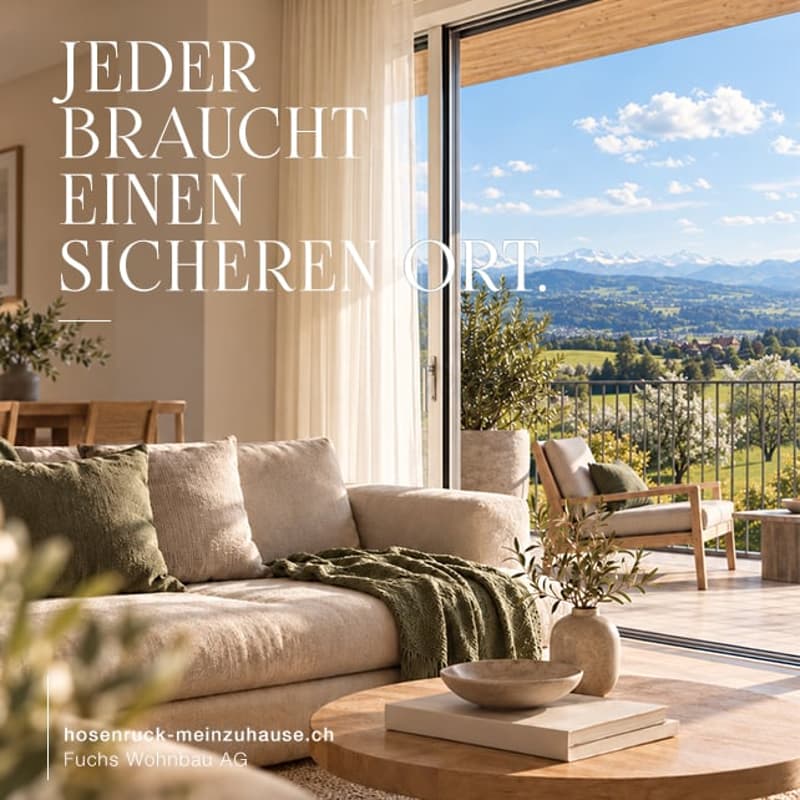 Dachwohnung mit Weitblick | 4½ Zimmer in Hosenruck (1)